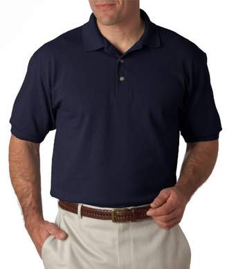 Hanes Mens Top-T Plain Polo Shirt (L)