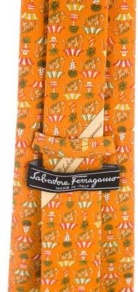 Ferragamo Printed Silk Tie