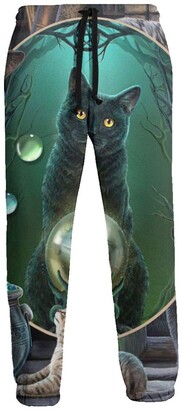 Inaayayi Rise of The Witches Cats in Magic Mirror Funny Cat Men Unisex  Sweatpants with Pockets Youth Training Joggers Pants Sports Trousers White  - ShopStyle