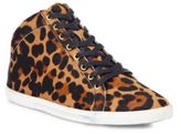 Thumbnail for your product : Joie Felton Leopard Calf Hair Wedge Sneakers