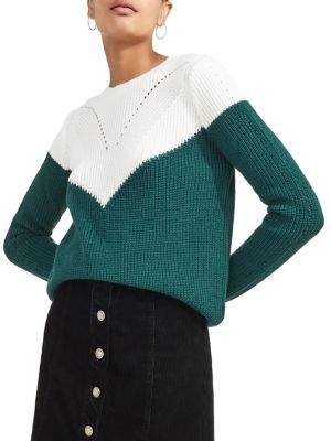 Miss Selfridge Colour Block Zip Back Knit Pullover
