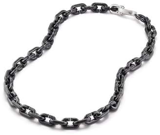 David Yurman Chain Link Bold Necklace with Black Titanium