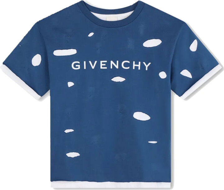 Givenchy Kids cut-out cotton T-shirt