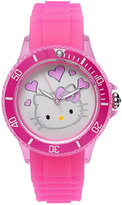 Thumbnail for your product : Hello Kitty Watch, Women's Pink Rubber Strap 40mm HWL1346PK