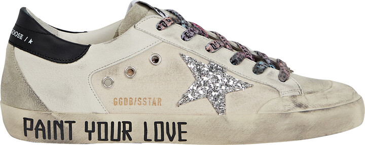 Golden Goose Superstar Glitter Low-Top Sneakers ShopStyle