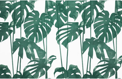 IDEA4WALL Monstera Leaf Bold Green Leaf