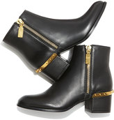 Thumbnail for your product : Alexander McQueen Spiked Side-Zip Ankle Boot, Black