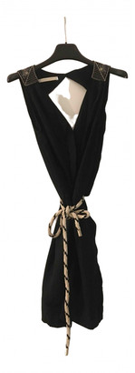 Sessun Black Silk Jumpsuits