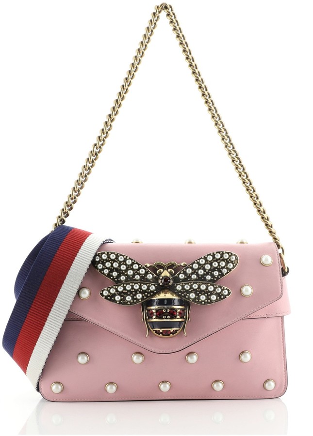 gucci bee bag pink