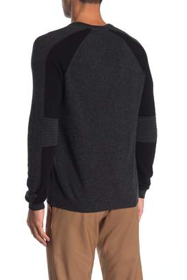 Autumn Cashmere Colorblock Cashmere Raglan Sleeve Sweater