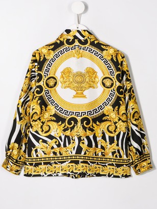 Versace Children Baroque Print Shirt