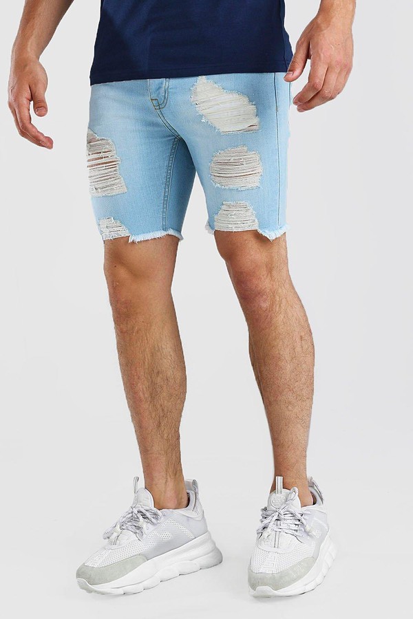 mens super skinny shorts