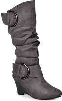 Thumbnail for your product : Journee Collection Womens Irene Wide Calf Wedge Slouch Boots