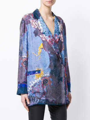 Etro lunar print pyjama-style top