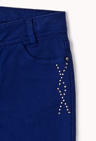 Thumbnail for your product : Forever 21 girls Studded Skinny Jeans