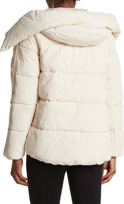BCBGMAXAZRIA Pillow Collar Hooded Puffer Jacket - ShopStyle