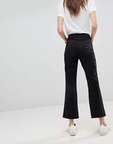 Thumbnail for your product : ASOS DESIGN kick flare stretch pants with combat pockets