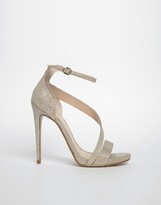 Thumbnail for your product : Carvela Gosh Gold Heeled Strap Sandals