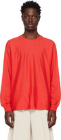 Thumbnail for your product : Homme Plissé Issey Miyake Red Release-T 1 Long Sleeve T-Shirt