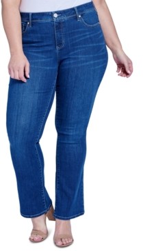Seven7 Jeans Trendy Plus Size Mid-Rise Rocker Slim Bootcut Jeans - ShopStyle