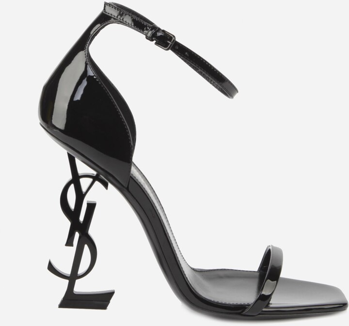 Saint Laurent Opyum Sandals In Black Patent Leather - ShopStyle