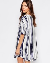 Thumbnail for your product : Selected Gemi Dress in Stripe Print
