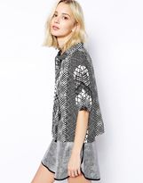Thumbnail for your product : Vila Check Mate Printed Top