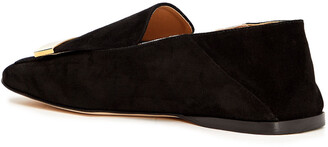 Sergio Rossi Sr1 Suede Collapsible-heel Loafers