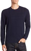 Thumbnail for your product : Burberry Lightweight Check Jacquard Wool & Silk Sweater