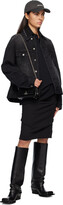 Thumbnail for your product : we11done Black Tuck Midi Skirt