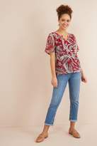 Thumbnail for your product : Next Womens Citrine Print Metallic Blouse