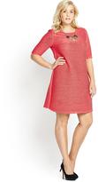 Thumbnail for your product : So Fabulous! So Fabulous Necklace Trim Textured Jersey Tunic Dress
