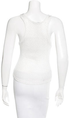 Anthony Vaccarello Open Knit top