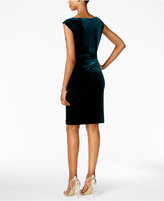 Thumbnail for your product : Jessica Howard Petite Cowl-Neck Velvet Dress