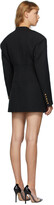 Thumbnail for your product : Balmain Black Grain De Poudre Wrap Jacket Dress