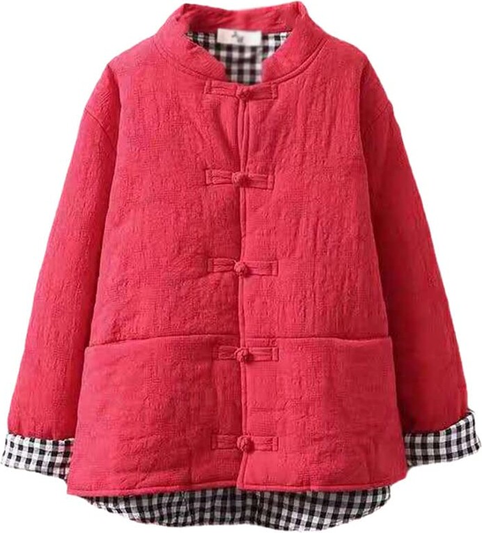 Ownwfeat Chinese Women's Cotton Warm Jacket Hanfu Women's Retro Jacket Suit Oriental Quilted