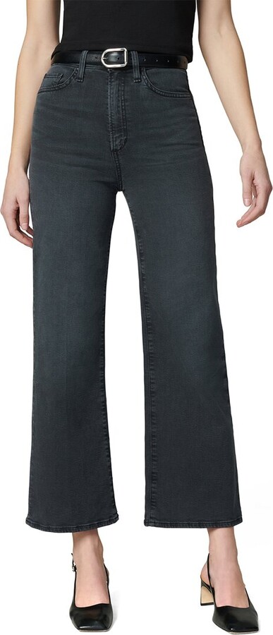 Joe's Jeans The Mia High Rise Wide Leg Ankle Black Cat Jean