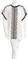 Thumbnail for your product : Andrew Gn Silk Lace Overlay Tunic