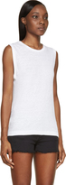 Thumbnail for your product : Etoile Isabel Marant White Linen Klint Muscle Shirt