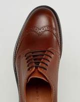 Thumbnail for your product : Selected Baxter Leather Brogue Shoes In Cognac