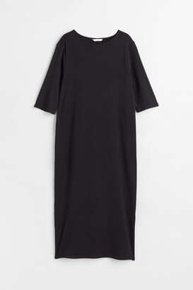 H&M MAMA Calf-length cotton dress