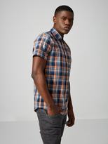 Thumbnail for your product : Frank and Oak Short-Sleeve Poplin-Cotton Shirt in Brandied Melon