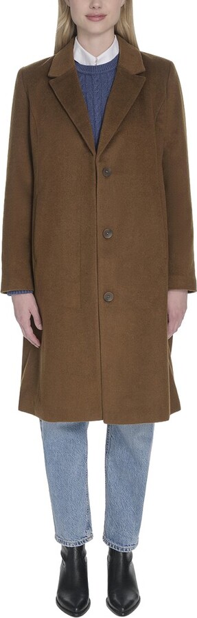 Cole Haan Slick Wool-Blend Coat