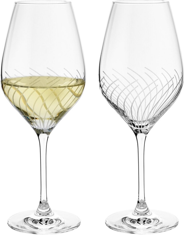 Rosendahl Holmegaard Cabernet Lines 12.2 oz White Wine Glasses, Set of 2