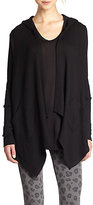 Thumbnail for your product : Splendid Hooded Draped Thermal Cardigan