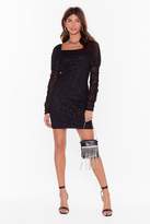 Thumbnail for your product : Nasty Gal Womens Let's See How Disco's Glitter Mini Dress - Black - 6
