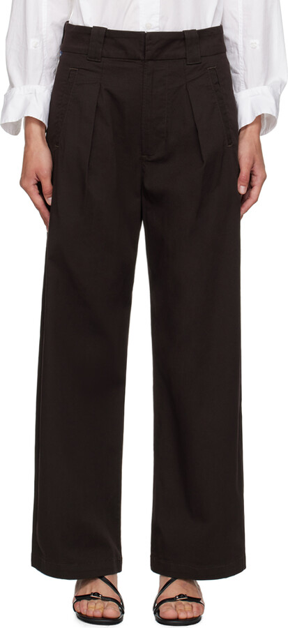 OPEN YY Gray Tie-Dye Faux-Leather Trousers - ShopStyle Pants