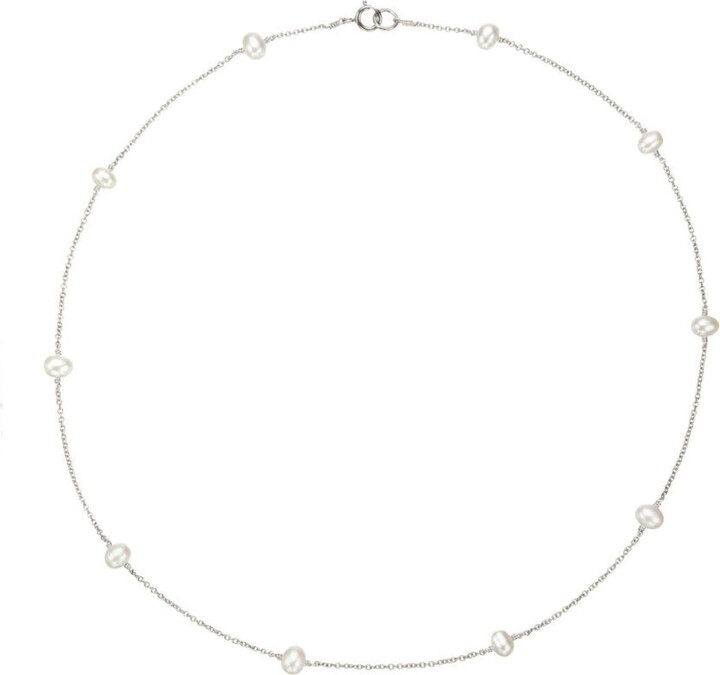Lily & Roo Silver Ten Pearl Choker