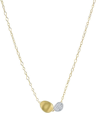 Marco Bicego Lunaria Two-Pendant Diamond Necklace