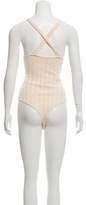 Thumbnail for your product : Ronny Kobo Sleeveless Open Knit Bodysuit w/ Tags